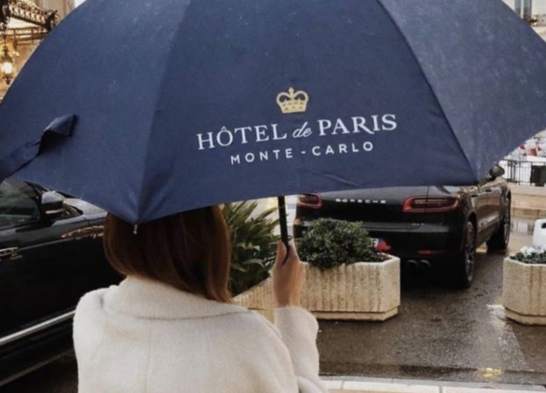 Woman holding umbrella