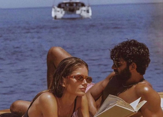 Man and woman on boat